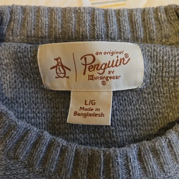 Original Penguin mens sweater, large - Picture 2 of 3